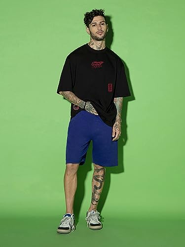 Bewakoof Official Marvel Merchandise Men's 100% Cotton 220 GSM Graphic Print Oversized Fit Round Neck T-Shirt