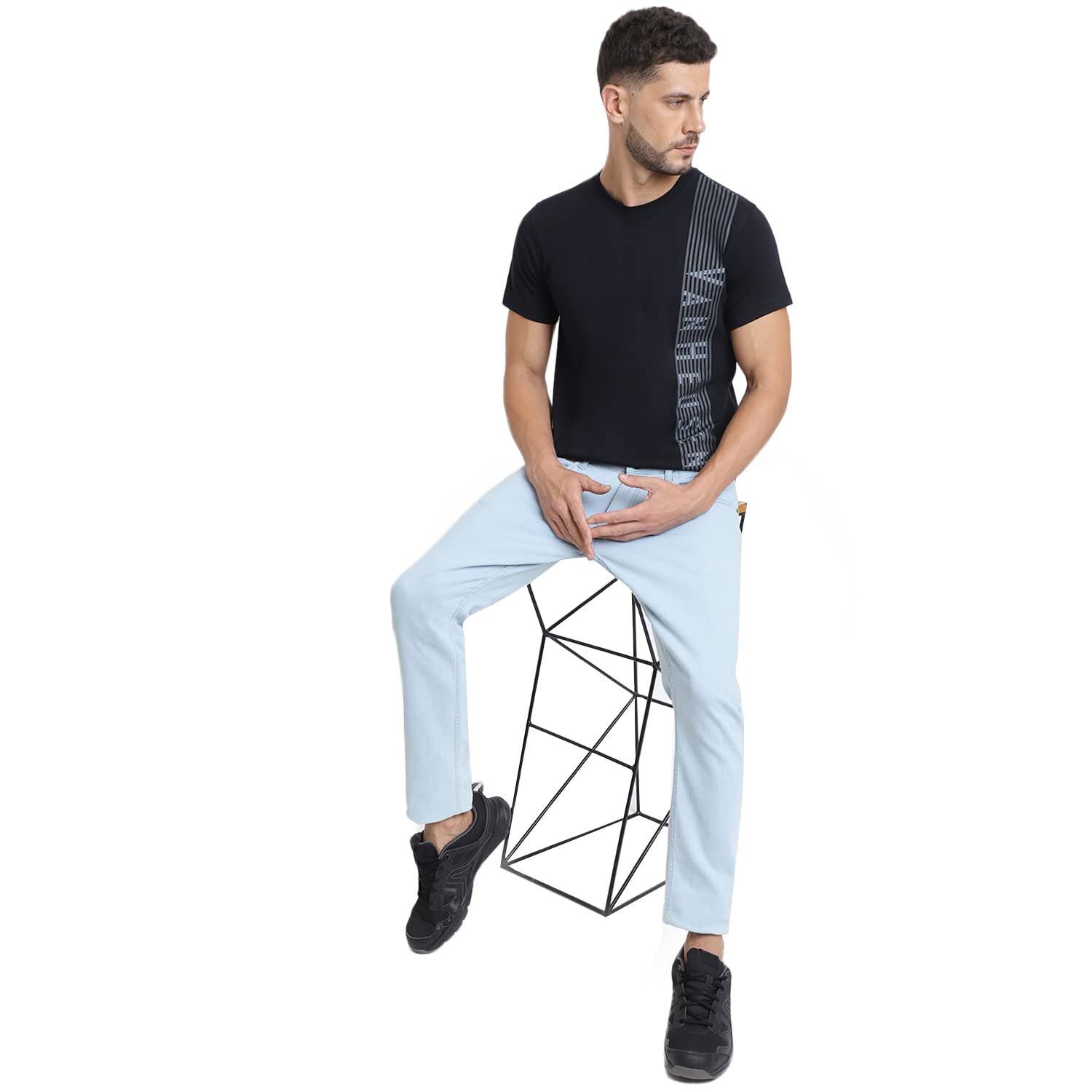 Van Heusen Men's Cotton Regular Fit Athleisure Ultra Soft T-Shirt - Crew Neck, Short Sleeve