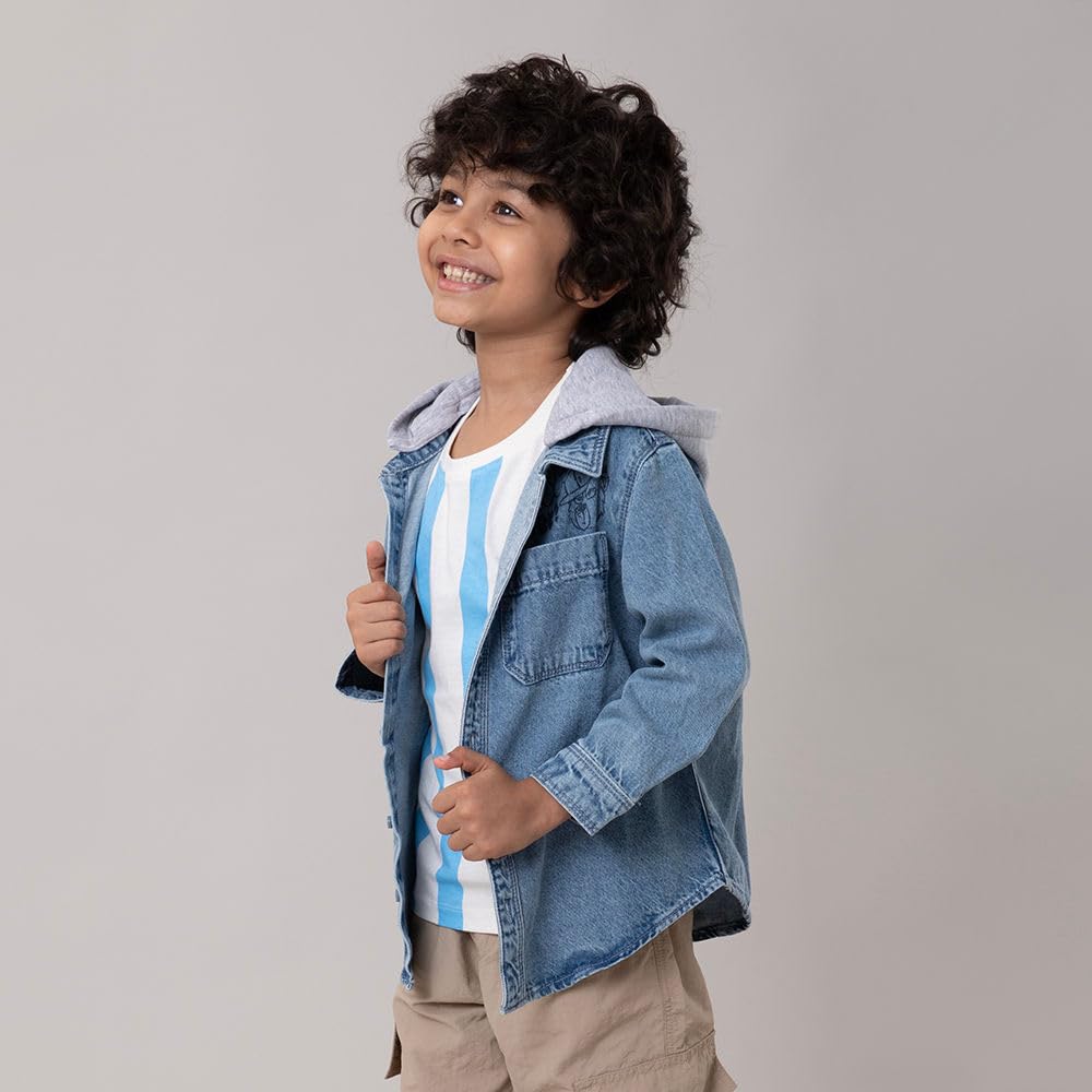 Hopscotch Unisex Kids Cotton Standard Length Jacket