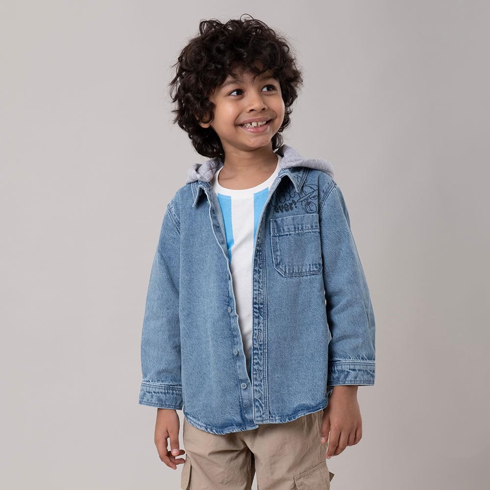 Hopscotch Unisex Kids Cotton Standard Length Jacket