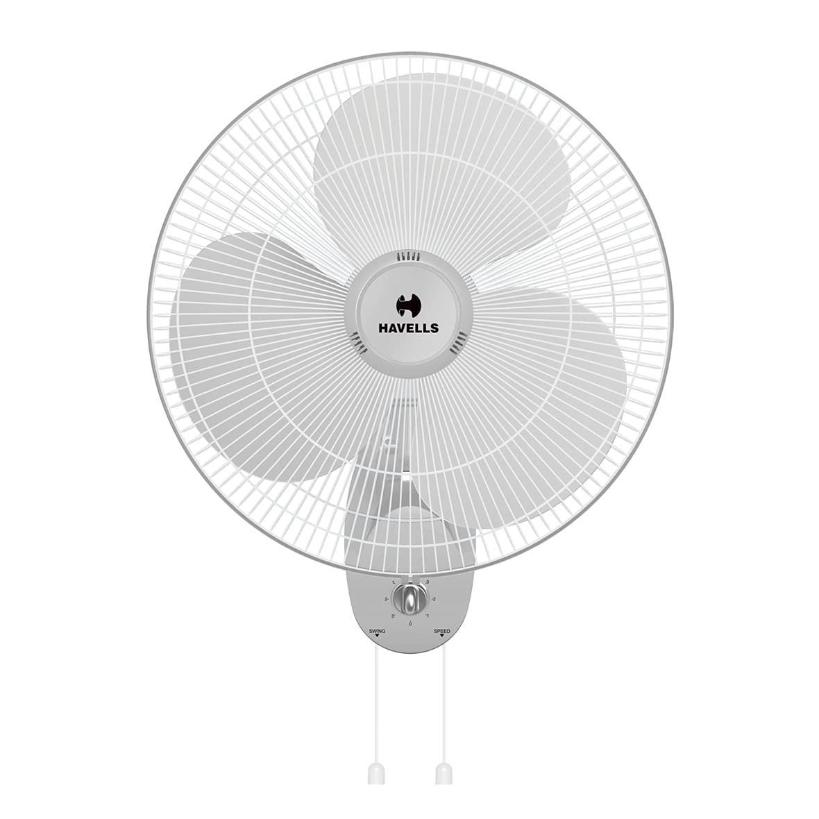 Havells Gatik Pro 400mm Wall Mount Fan|RPM: 1350|Double string for Speed & Oscillation control | Thermal Overloaded Protected Motor | 100% Copper Wire Winding Motor | 2 Year Warranty,230 Volts(Black)