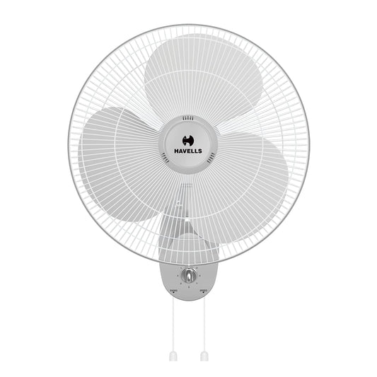 Havells Gatik Pro 400mm Wall Mount Fan|RPM: 1350|Double string for Speed & Oscillation control | Thermal Overloaded Protected Motor | 100% Copper Wire Winding Motor | 2 Year Warranty,230 Volts(Black)