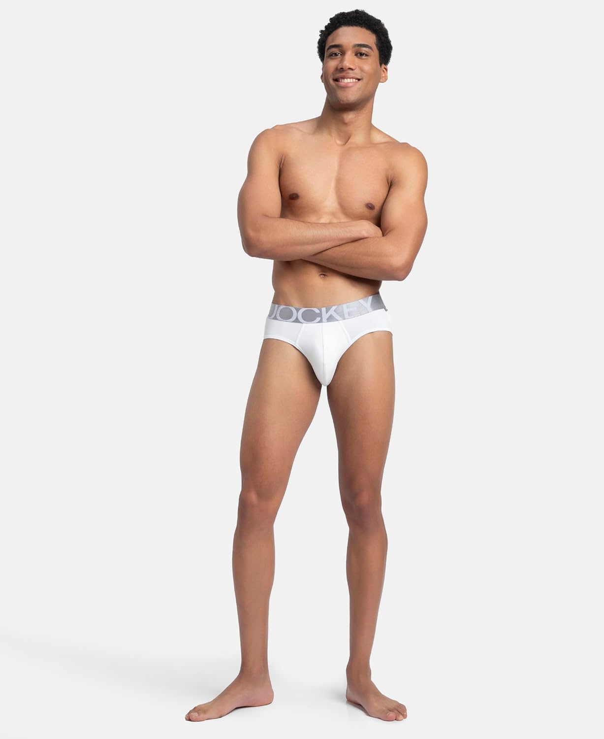 Jockey IC27 Men's Tactel Microfiber Elastane Stretch Solid Brief with Moisture Move Treatment