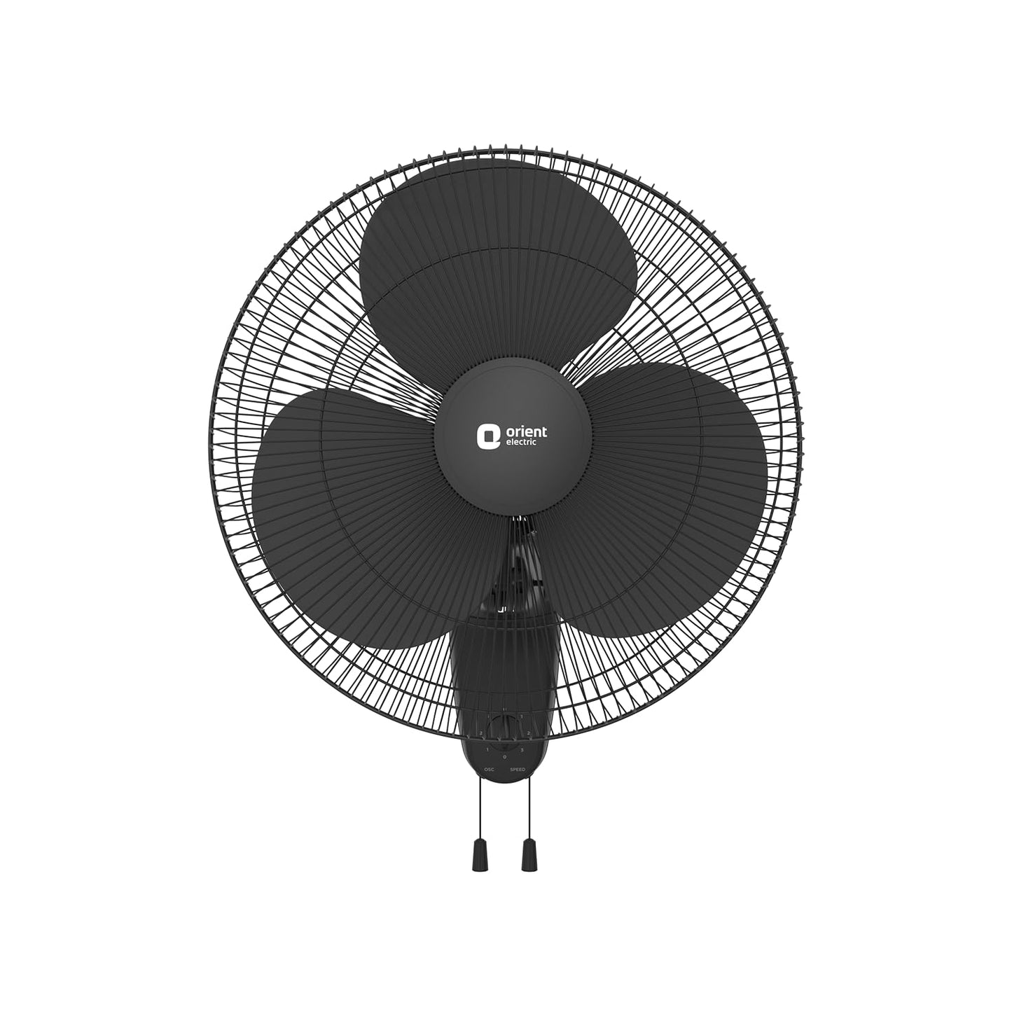 Orient Electric Wall 91 | Wall Fan for Home | 100% Copper Motor with COP-TER Technology | 90 Degree Oscillation & Tilt Mechanism | 3 Speed Pull Cord | Military Grade Guard | White & Blue