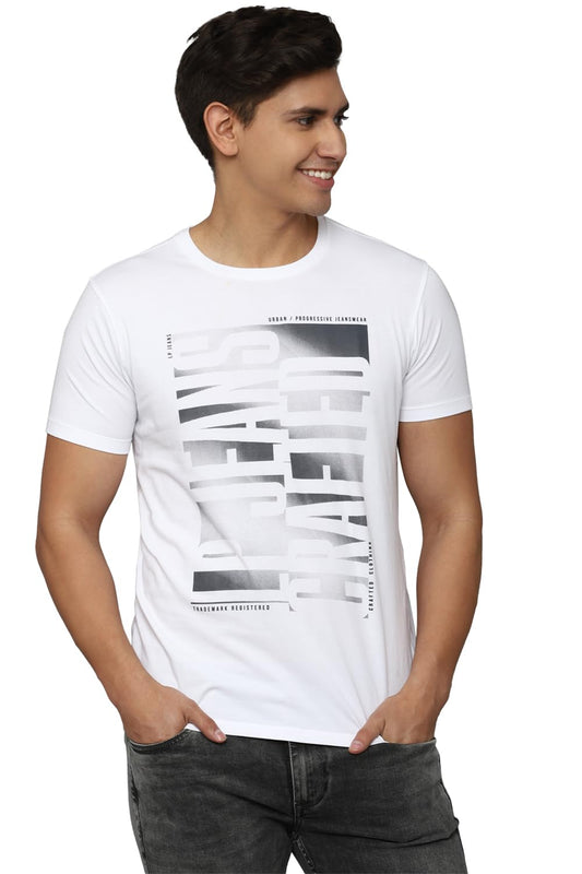 Louis Philippe Men's Cotton Slim Fit T-Shirt