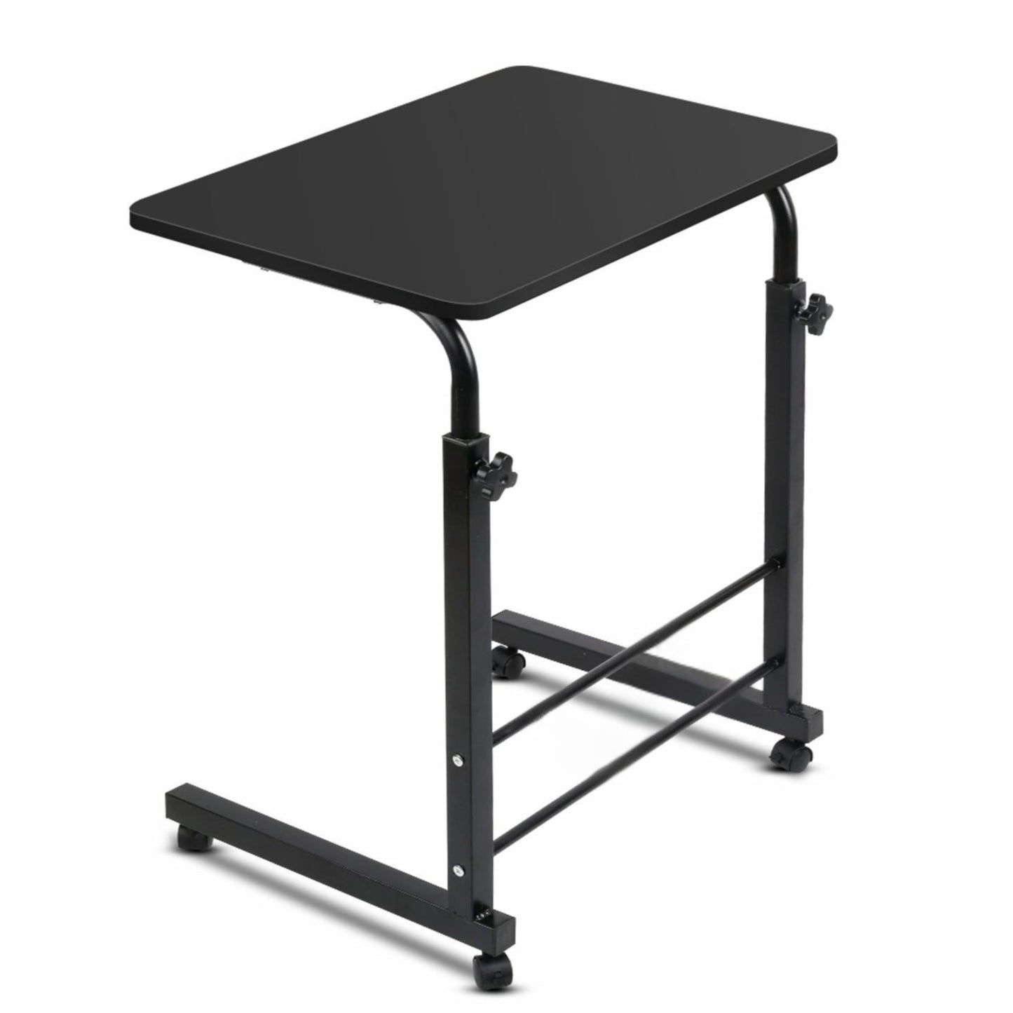Radiant Multi-Purpose Laptop Table, Study Table| Bed Table| Adjustable Height, Portable for Office, Work Form Home | DIY Table, Easy to Assemble (Wooden with Black Leg)