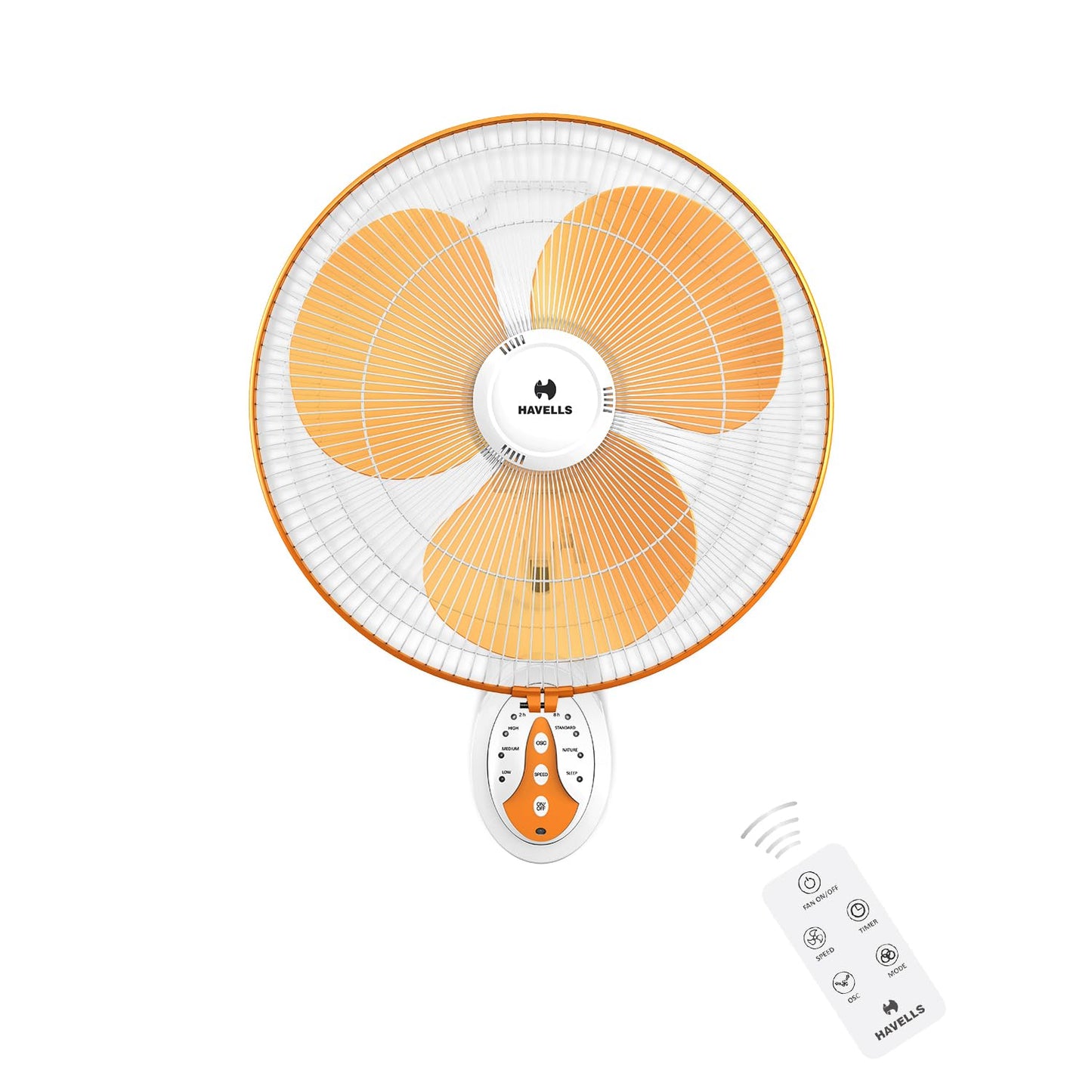 Havells Gatik Pro 400mm Wall Mount Fan|RPM: 1350|Double string for Speed & Oscillation control | Thermal Overloaded Protected Motor | 100% Copper Wire Winding Motor | 2 Year Warranty,230 Volts(Black)