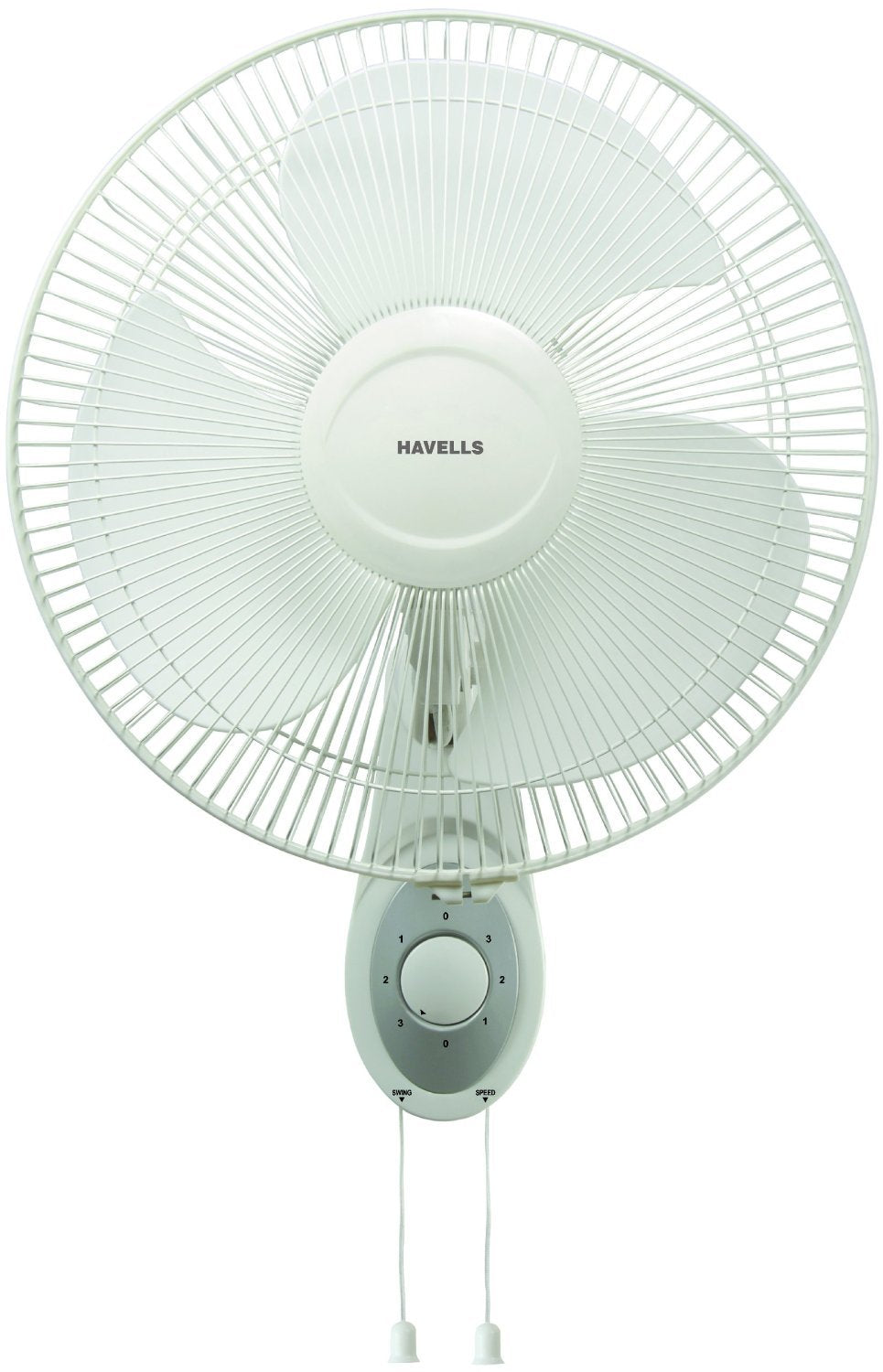 Havells Gatik Pro 400mm Wall Mount Fan|RPM: 1350|Double string for Speed & Oscillation control | Thermal Overloaded Protected Motor | 100% Copper Wire Winding Motor | 2 Year Warranty,230 Volts(Black)