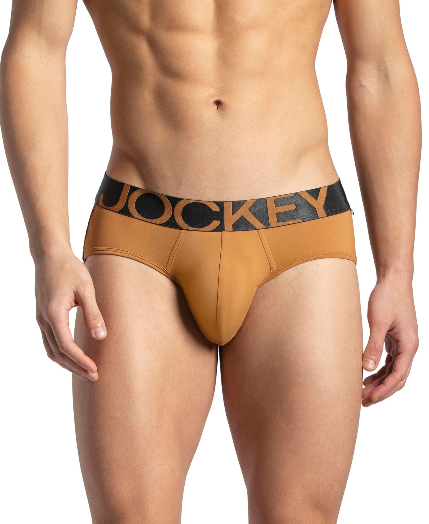 Jockey IC27 Men's Tactel Microfiber Elastane Stretch Solid Brief with Moisture Move Treatment