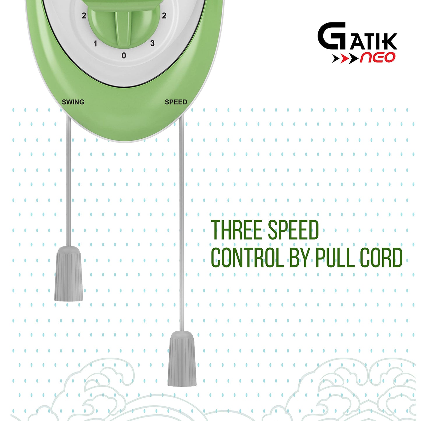 Havells Gatik Pro 400mm Wall Mount Fan|RPM: 1350|Double string for Speed & Oscillation control | Thermal Overloaded Protected Motor | 100% Copper Wire Winding Motor | 2 Year Warranty,230 Volts(Black)
