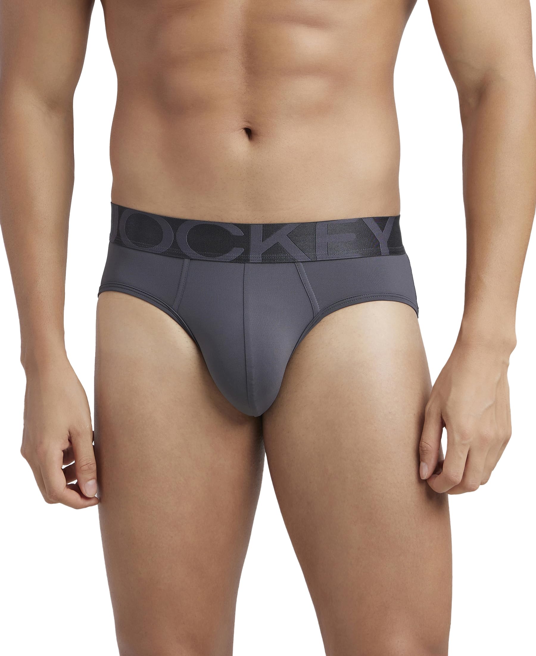 Jockey IC27 Men's Tactel Microfiber Elastane Stretch Solid Brief with Moisture Move Treatment