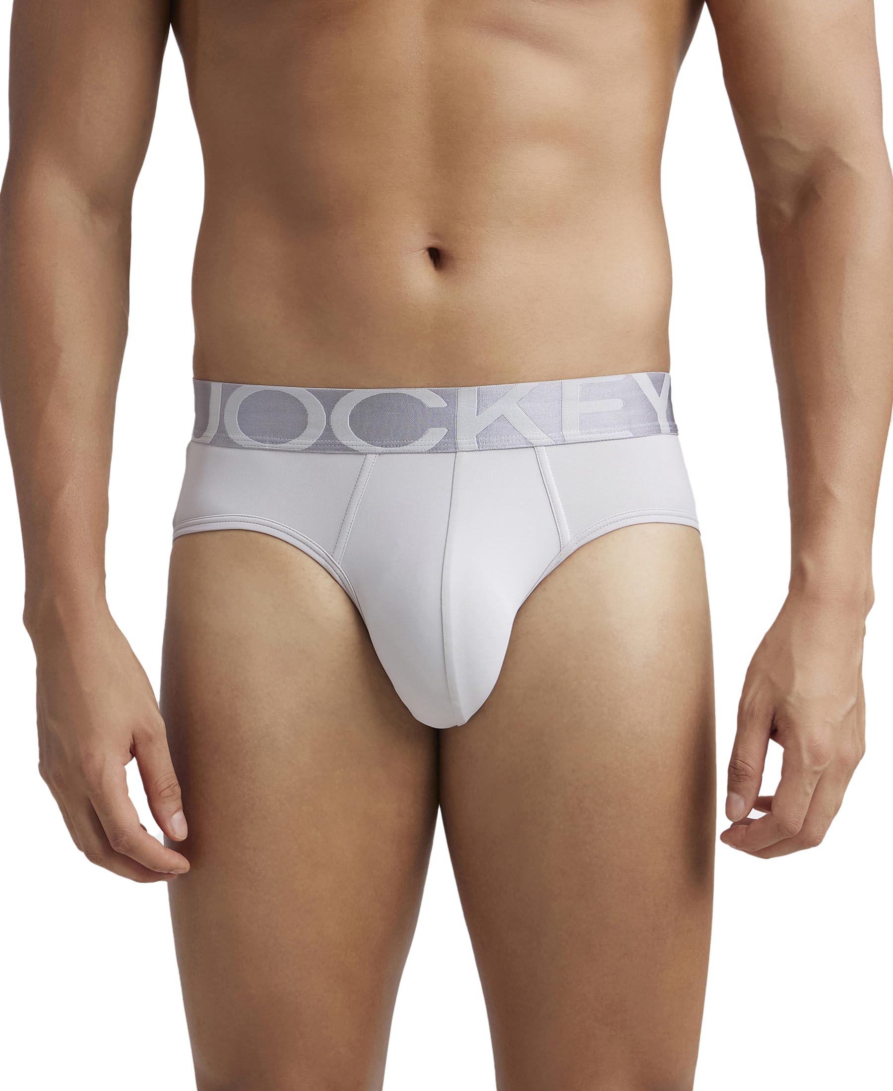 Jockey IC27 Men's Tactel Microfiber Elastane Stretch Solid Brief with Moisture Move Treatment