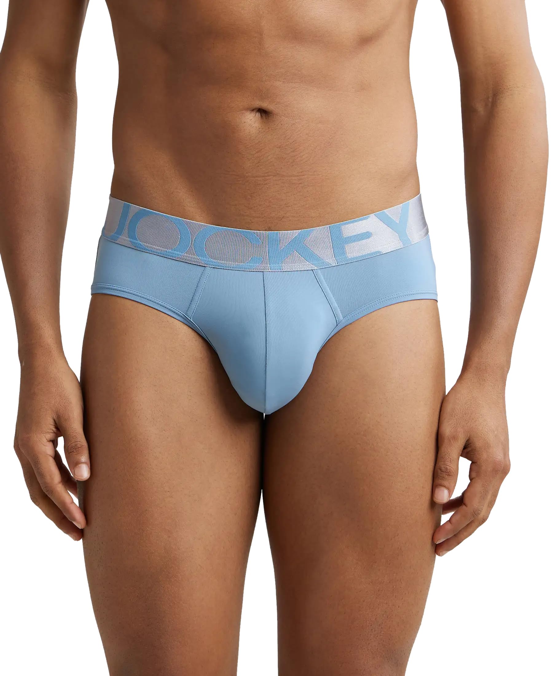 Jockey IC27 Men's Tactel Microfiber Elastane Stretch Solid Brief with Moisture Move Treatment