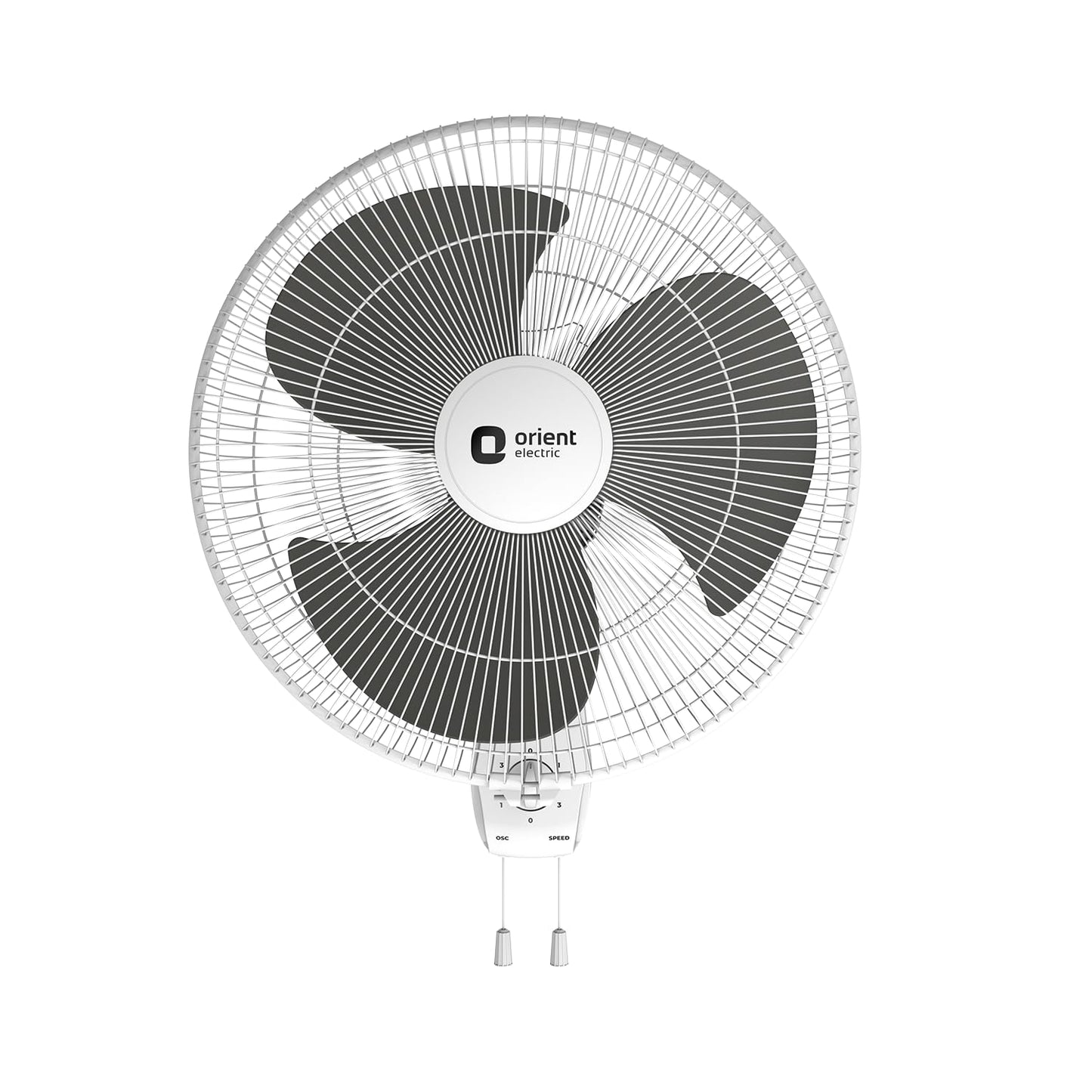 Orient Electric Wall 97 | High Speed Wall Fan for Home | 100% Copper Motor | 90 Degree Oscillation with Tilt Mechanism | 3 Speed Pull Cord | Thermal Overload Protection | Military Grade Guard | Red