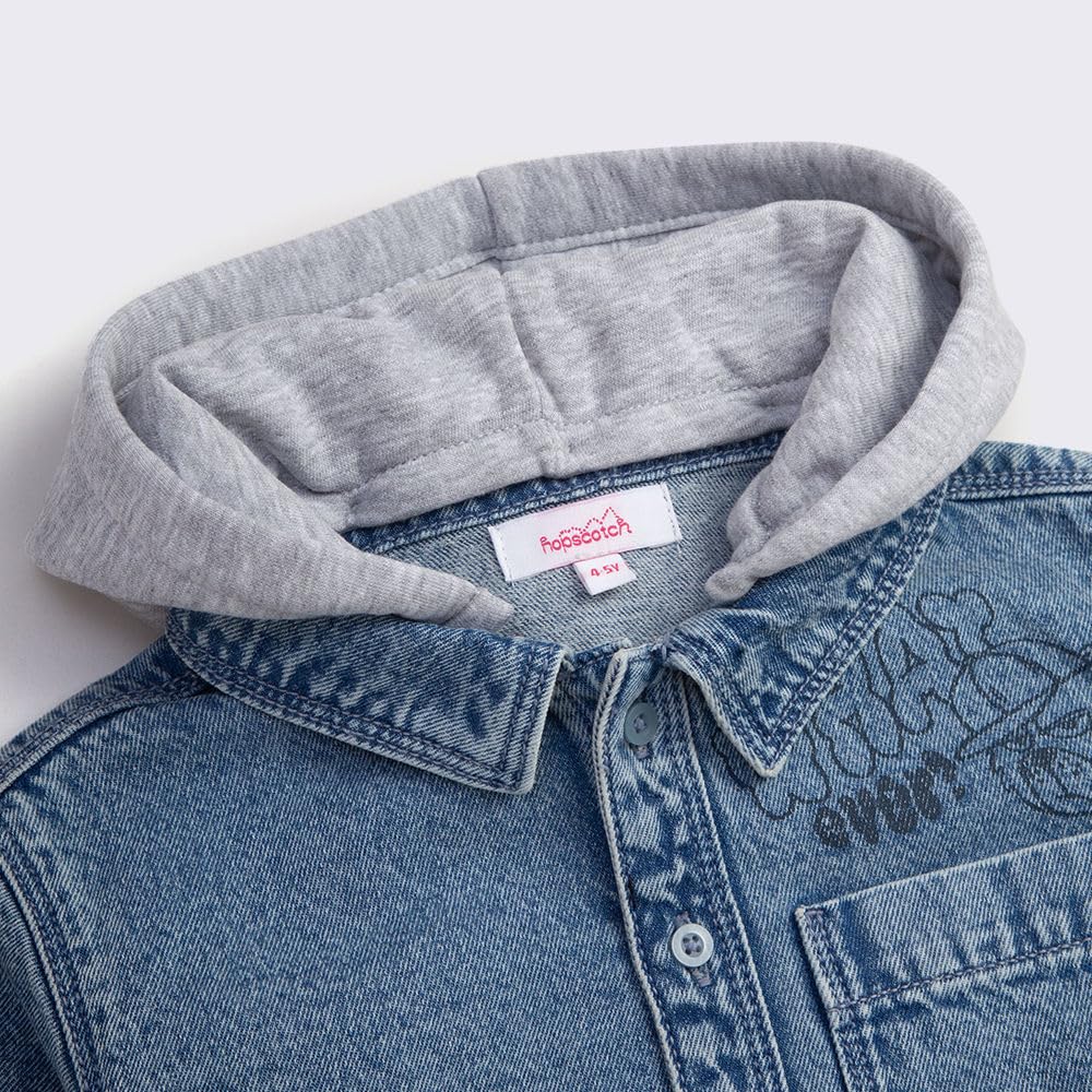 Hopscotch Unisex Kids Cotton Standard Length Jacket