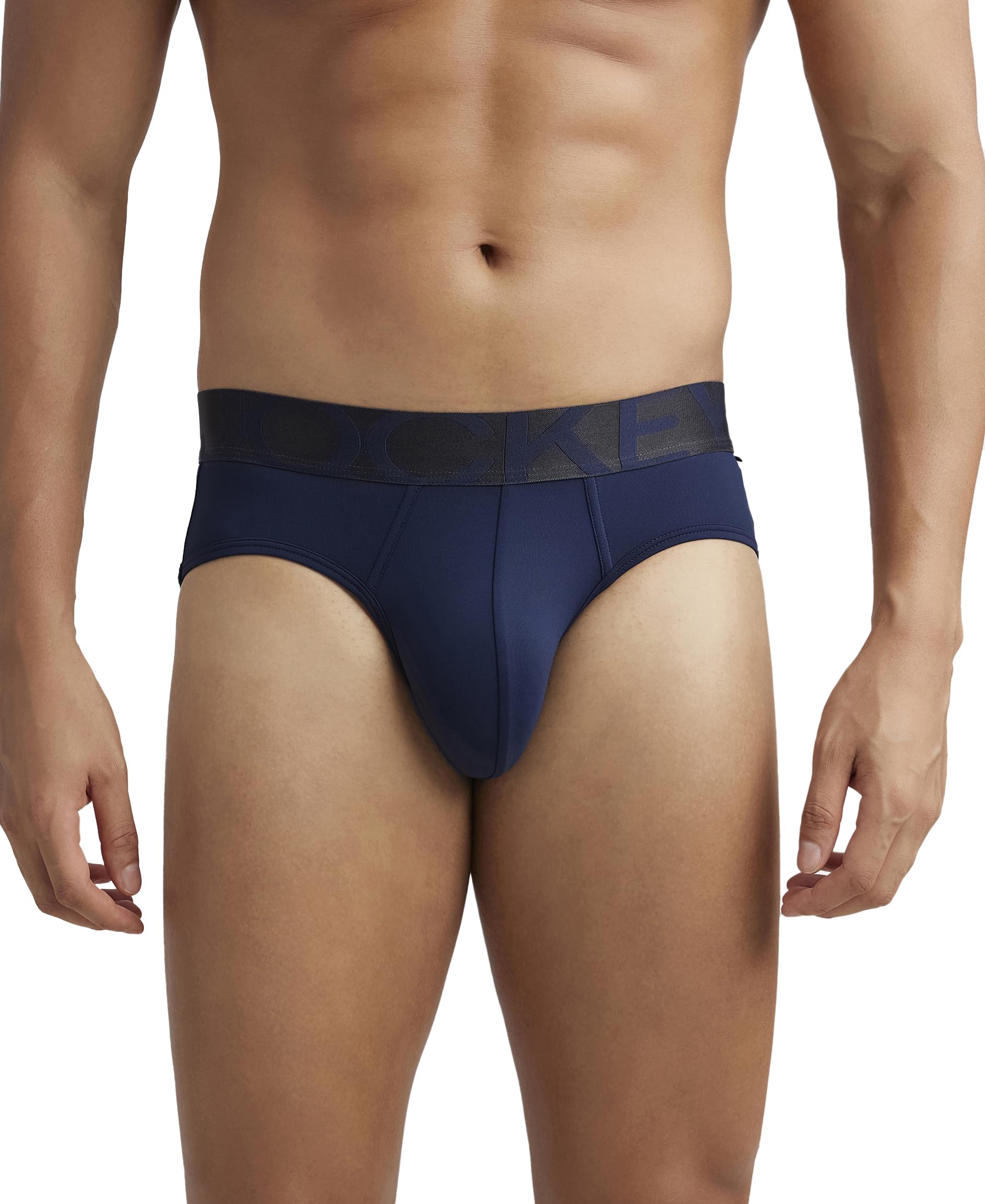 Jockey IC27 Men's Tactel Microfiber Elastane Stretch Solid Brief with Moisture Move Treatment
