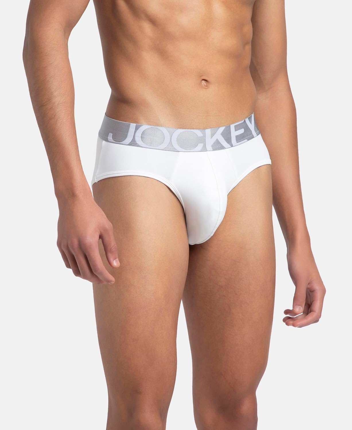 Jockey IC27 Men's Tactel Microfiber Elastane Stretch Solid Brief with Moisture Move Treatment