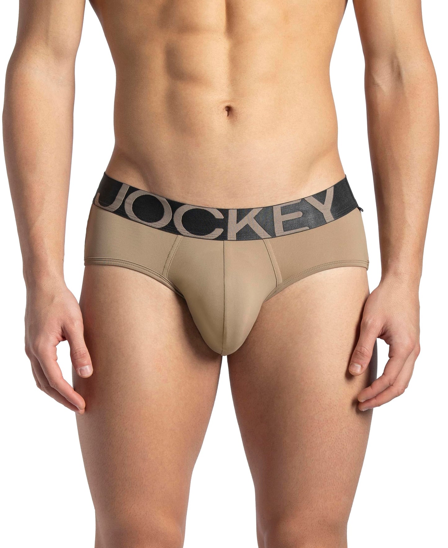 Jockey IC27 Men's Tactel Microfiber Elastane Stretch Solid Brief with Moisture Move Treatment