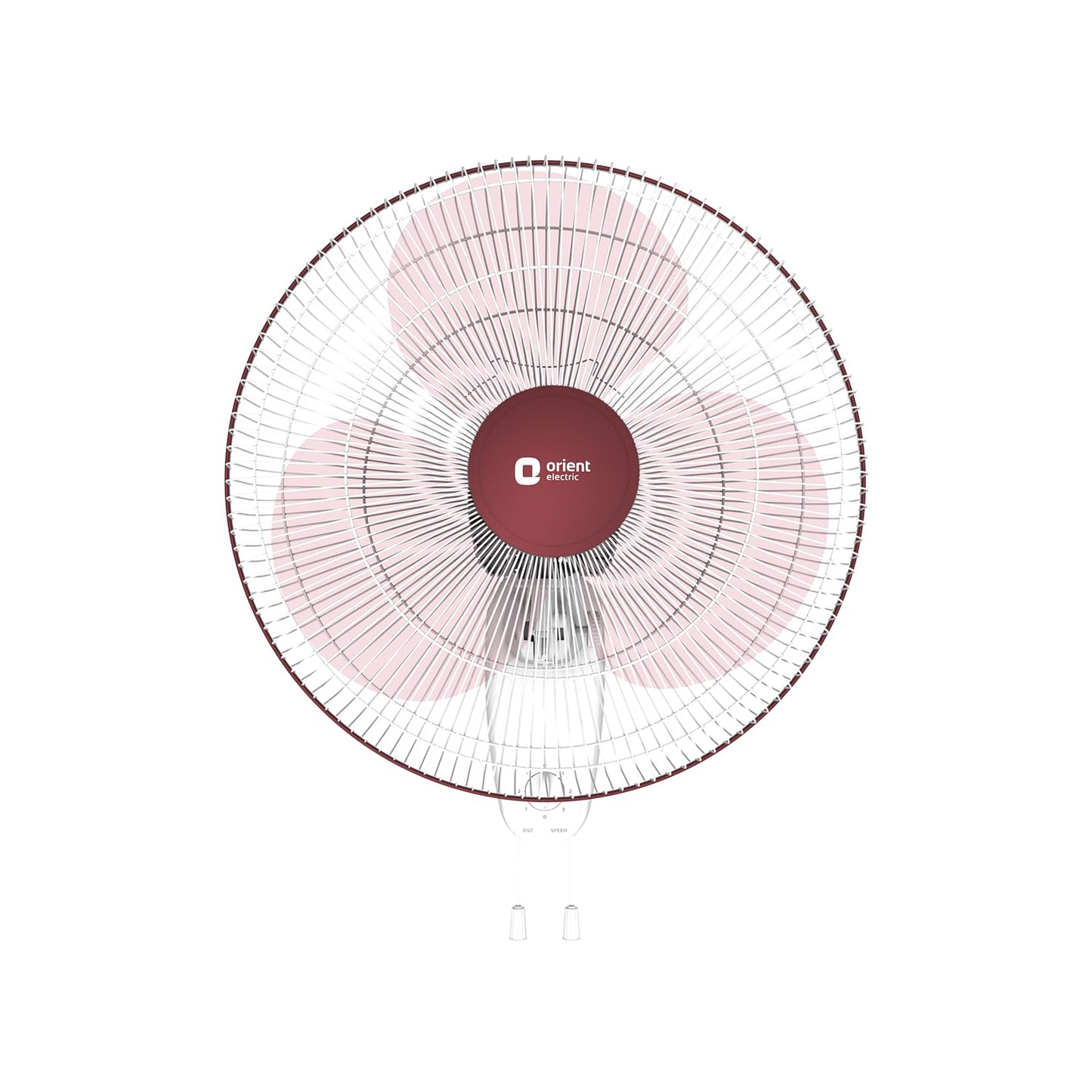 Orient Electric Wall 91 | Wall Fan for Home | 100% Copper Motor with COP-TER Technology | 90 Degree Oscillation & Tilt Mechanism | 3 Speed Pull Cord | Military Grade Guard | White & Blue