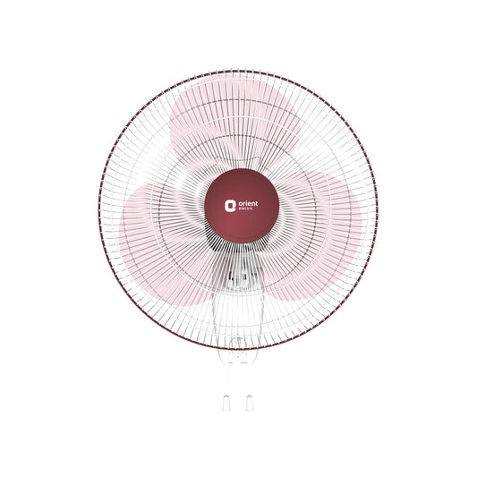 Orient Electric Wall 91 | Wall Fan for Home | 100% Copper Motor with COP-TER Technology | 90 Degree Oscillation & Tilt Mechanism | 3 Speed Pull Cord | Military Grade Guard | White & Blue