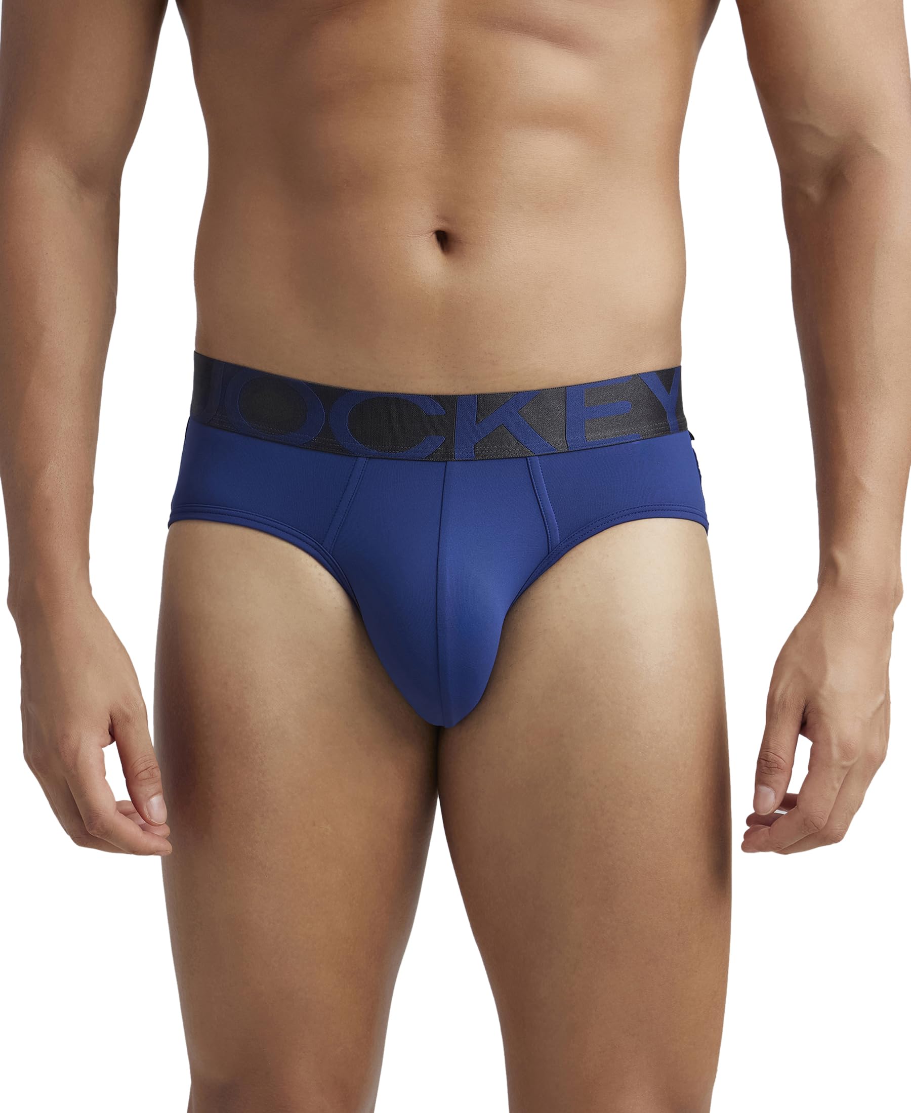 Jockey IC27 Men's Tactel Microfiber Elastane Stretch Solid Brief with Moisture Move Treatment