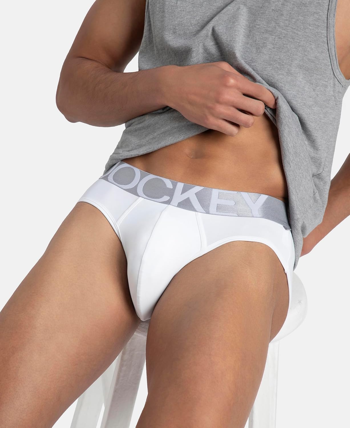 Jockey IC27 Men's Tactel Microfiber Elastane Stretch Solid Brief with Moisture Move Treatment