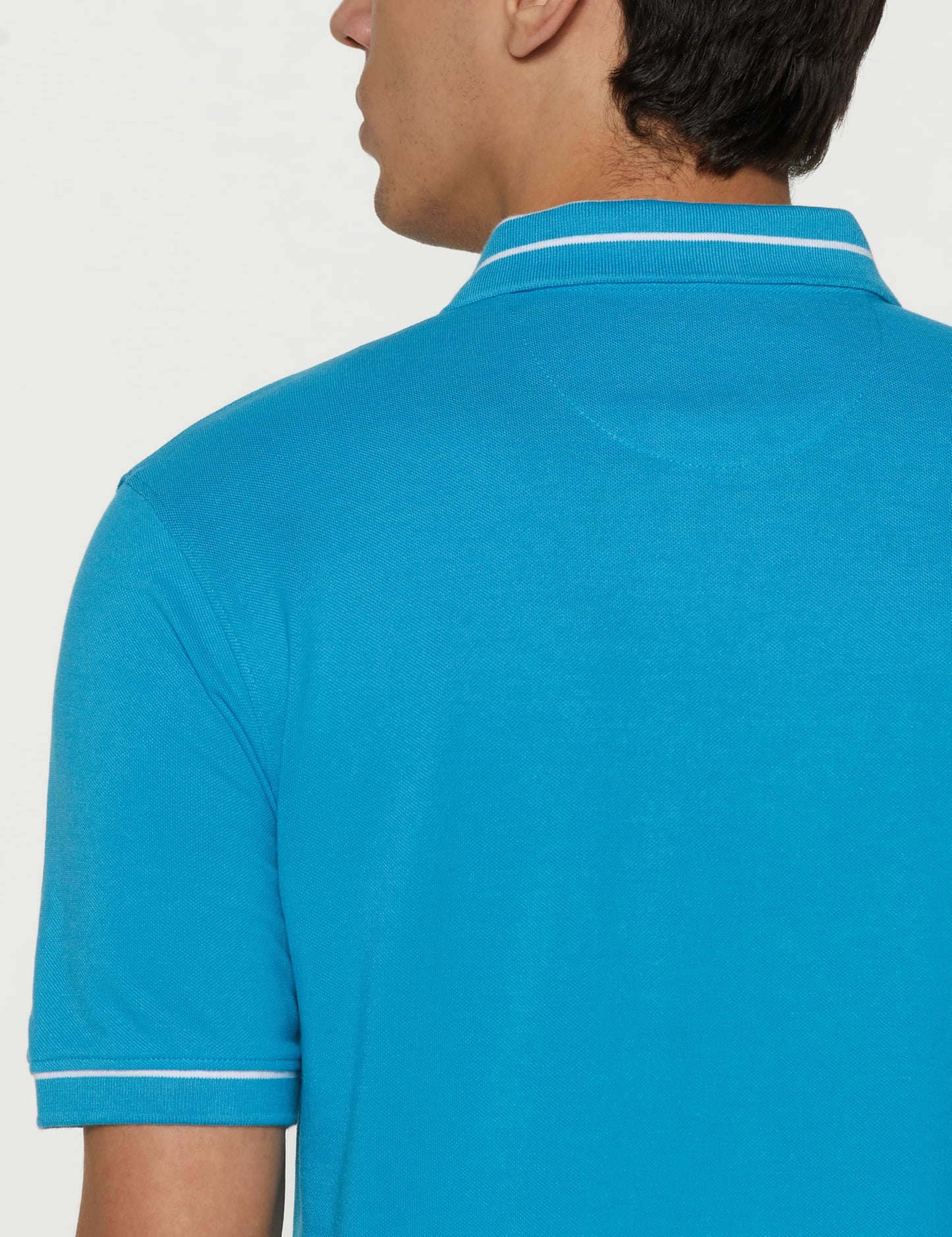 Peter England Men's Regular Fit Insignia Half Sleeve Polo T-Shirt | Cotton Rich | Premium Pique Weave